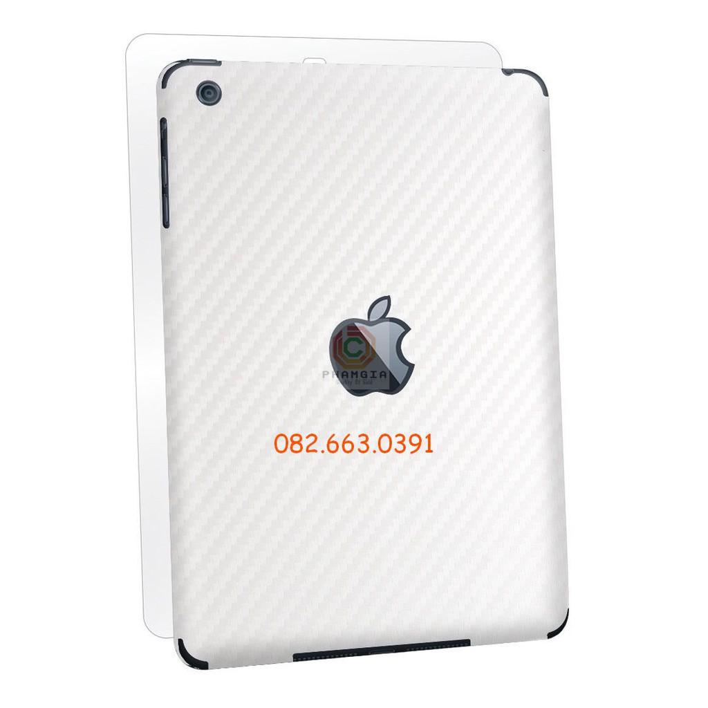 Miếng dán mặt lưng skin carbon dành cho iPad Pro 9.7 inch