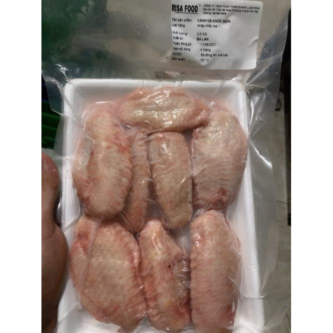 Cánh gà khúc giữa Ban Lan loại I - 1kg