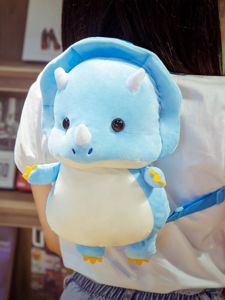 34CM Kawaii Khủng Long Sang Trọng Món Đồ Chơi Ba Lô Nữ Dễ Thương Con Thú Nhồi Bông Tyrannosaurus Gối Du Lịch Quà Tặng Sinh Nhật Cho Bé