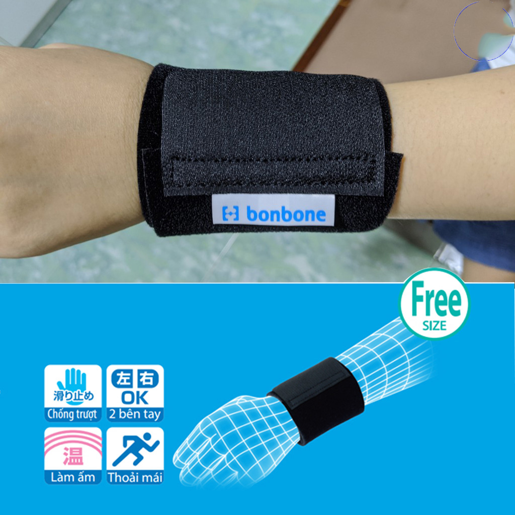 Đai nẹp cổ tay Bonbone Standard Wrist Supporter, đai cố định cổ tay chấn thương Bonbone Nhật Bản