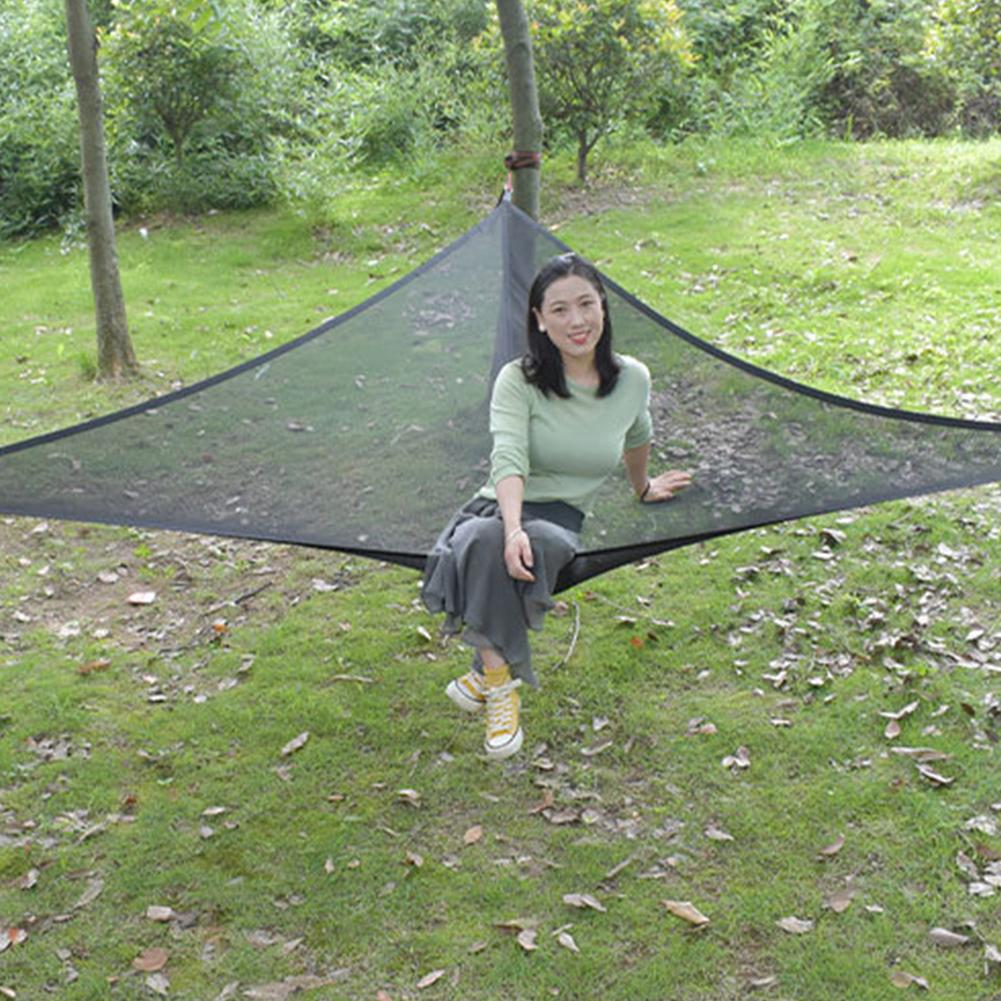 Tam Giác Đa Người Võng Trên Không Di Động Thảm Võng Ngủ Giường Nhà Cây Lưới Cắm Trại Đi Bộ Đường Dài Đầm Ngủ Giường