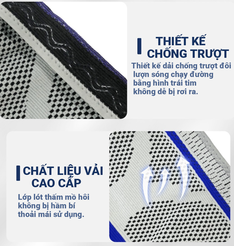 Băng Gối Thể Thao Đệm Silicone, Co Giãn 4 Chiều, Thanh Trợ Lực Lò Xo, Hỗ Trợ Bảo Vệ Xương Bánh Chè - Hàng Chính Hãng Teement
