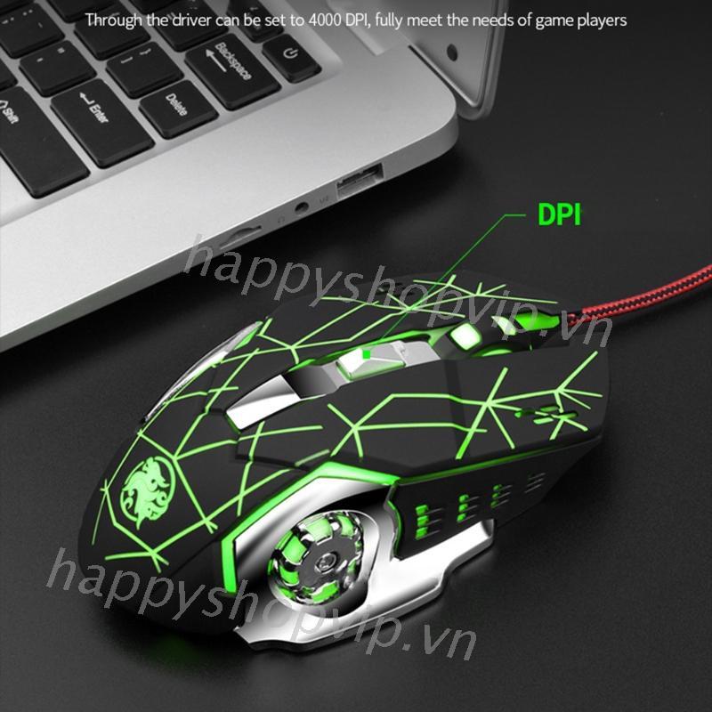 Chuột Chơi Game Có Dây Và Đèn Led Rgb 4000dpi