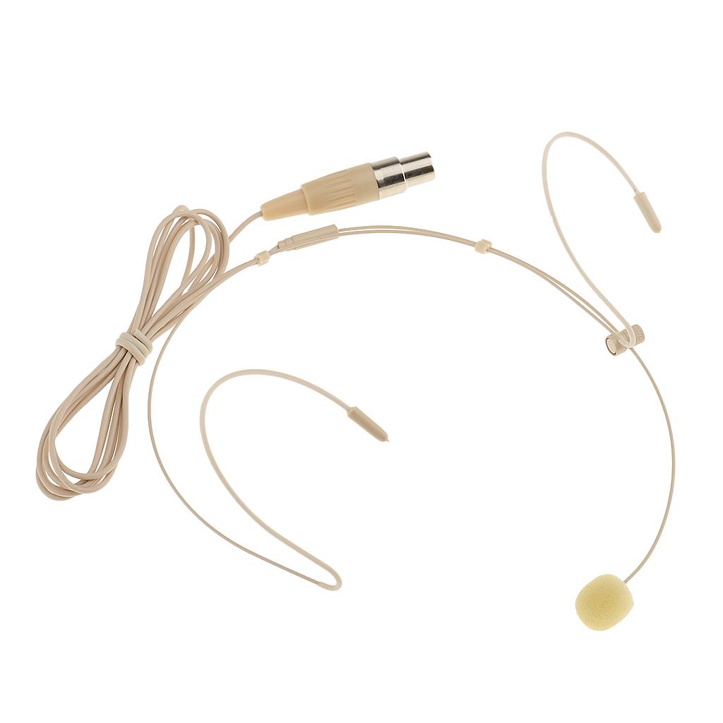 4xProfessional Ear Hook Wired Headset / Headworn Microphone Skin Color 4Pin