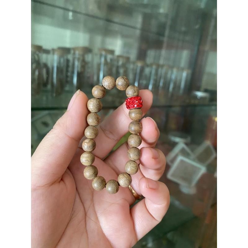 Vòng trầm hương thiên nhiên mix 3 charm
