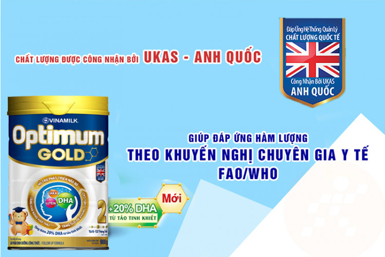 Sữa bột Optimum Gold 2 900g (cho bé 6 -12 tháng)