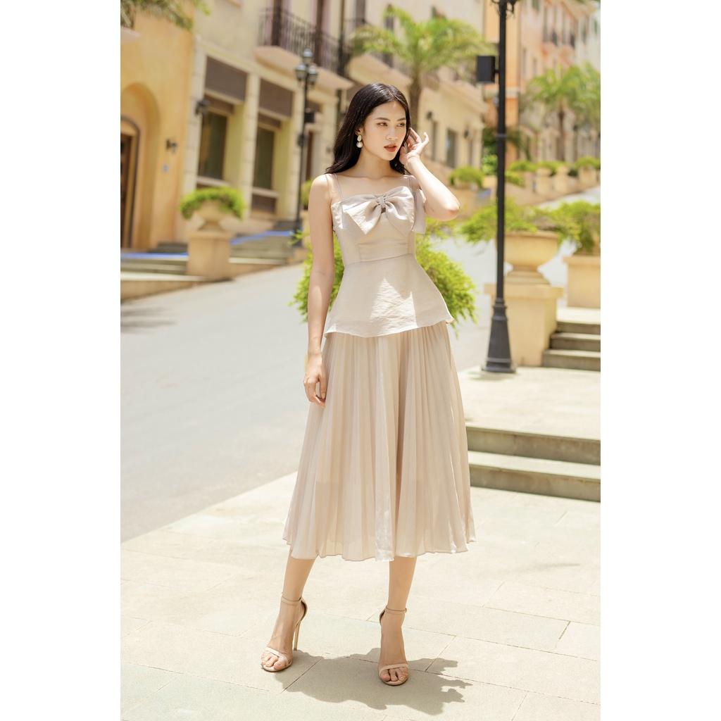 TIELA Chân váy dập ly công sở - Lona Skirt