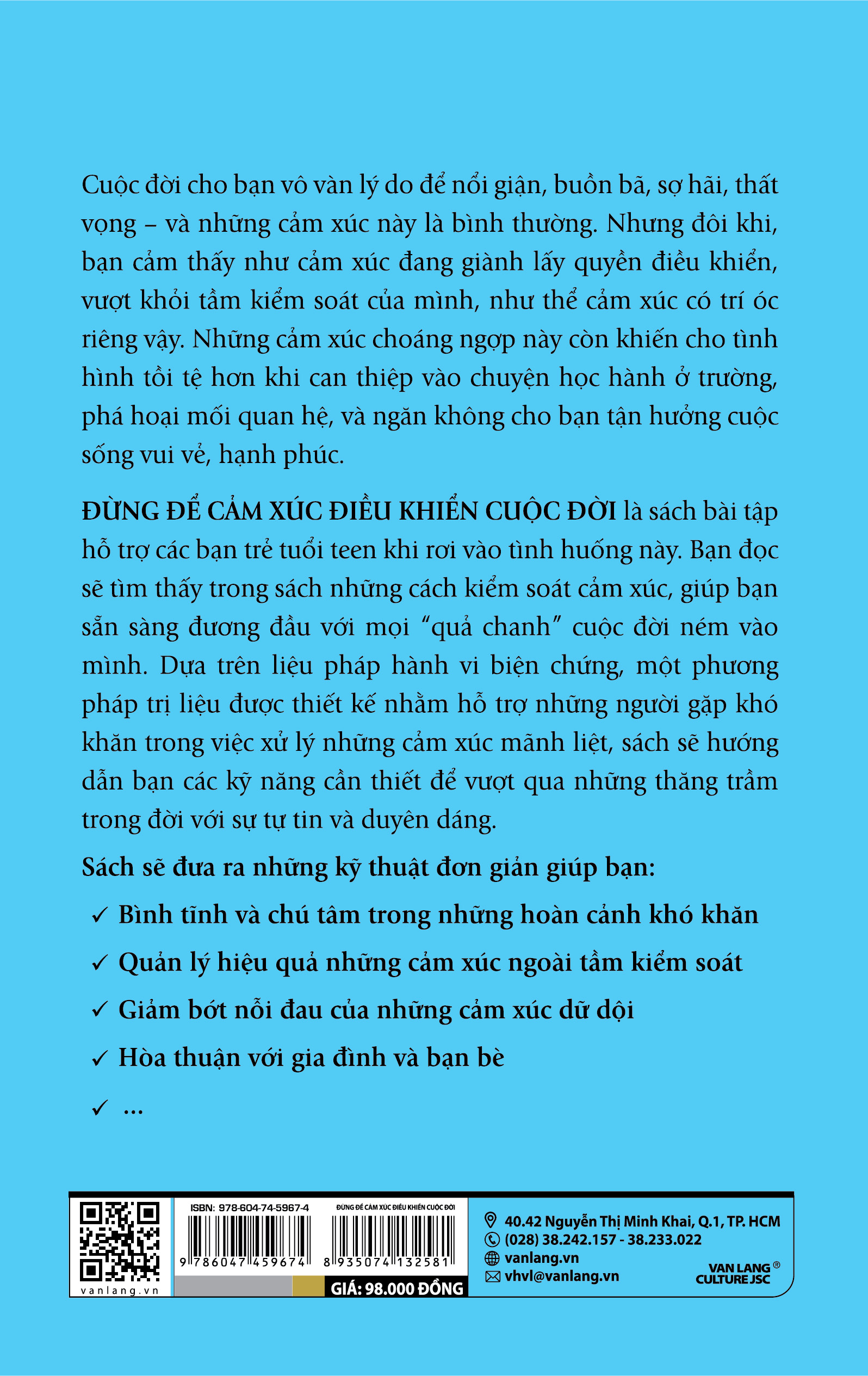 Đừng Để Cảm Xúc Điều Khiển Cuộc Đời - Vanlangbooks