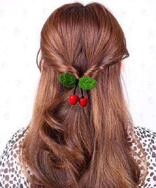 Bộ 2 dây cột tóc quả cherry dễ thương cho bạn gái