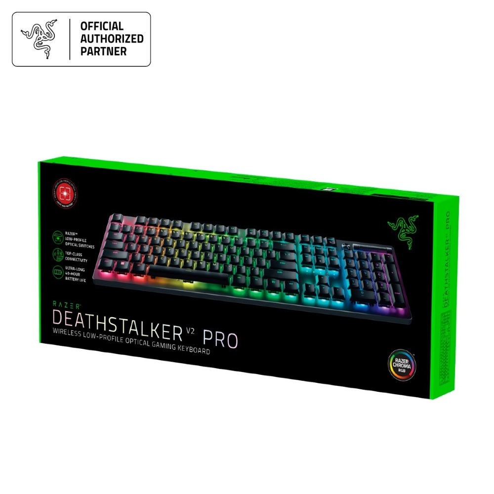 Bàn phím Gaming không dây Razer DeathStalker V2 Pro Low Profile Optical - Hàng chính hãng