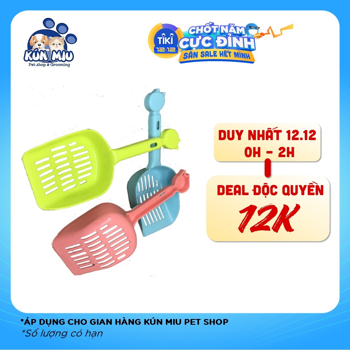 Xẻng dọn vệ sinh cho mèo