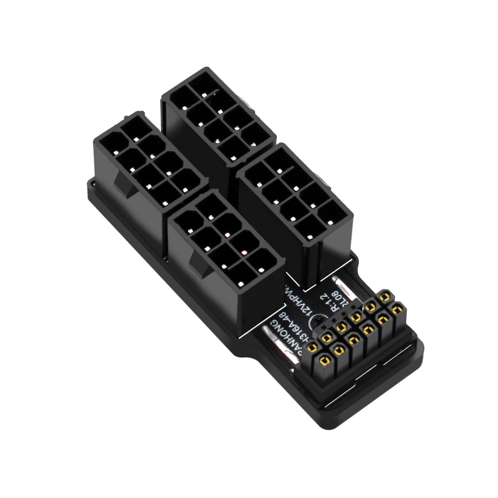 ATX3.0 12vhpwr 12+4P Power Steering Connector 4x8P to 40 Graphics Connector Easy to Use 600W Power Steering Connector