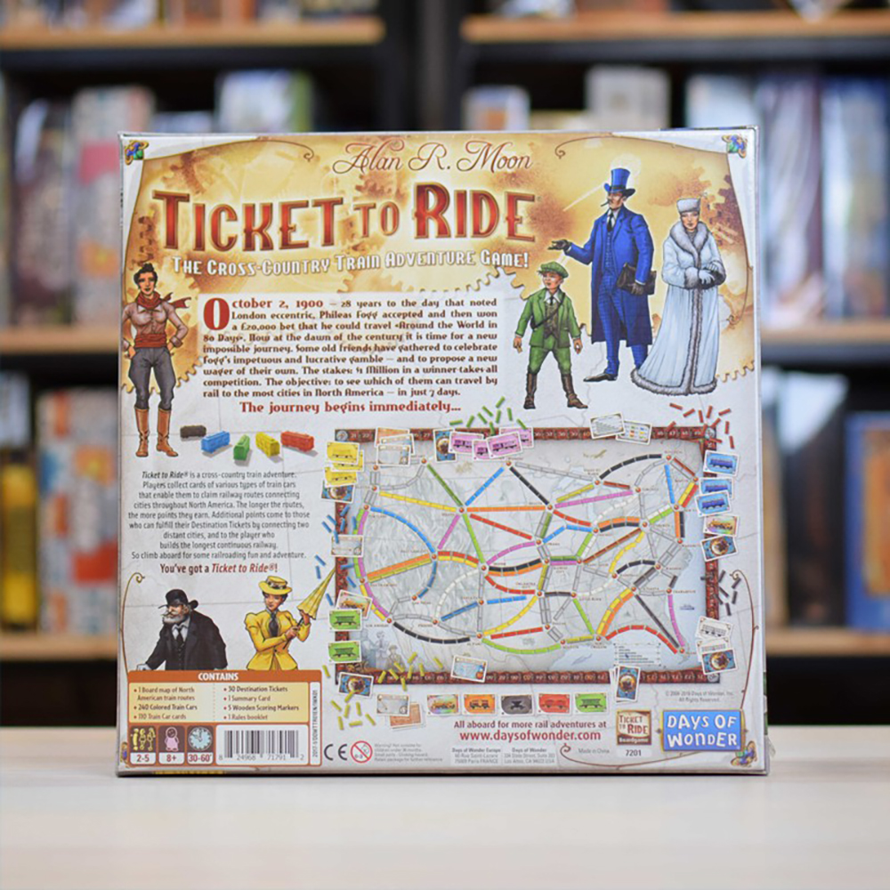 Bộ Trò Chơi Board Game Ticket To Ride Vui Nhộn