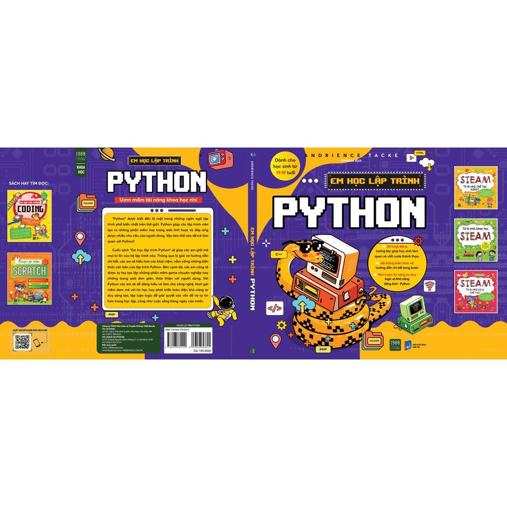 Sách Em học lập trình Python - BẢN QUYỀN