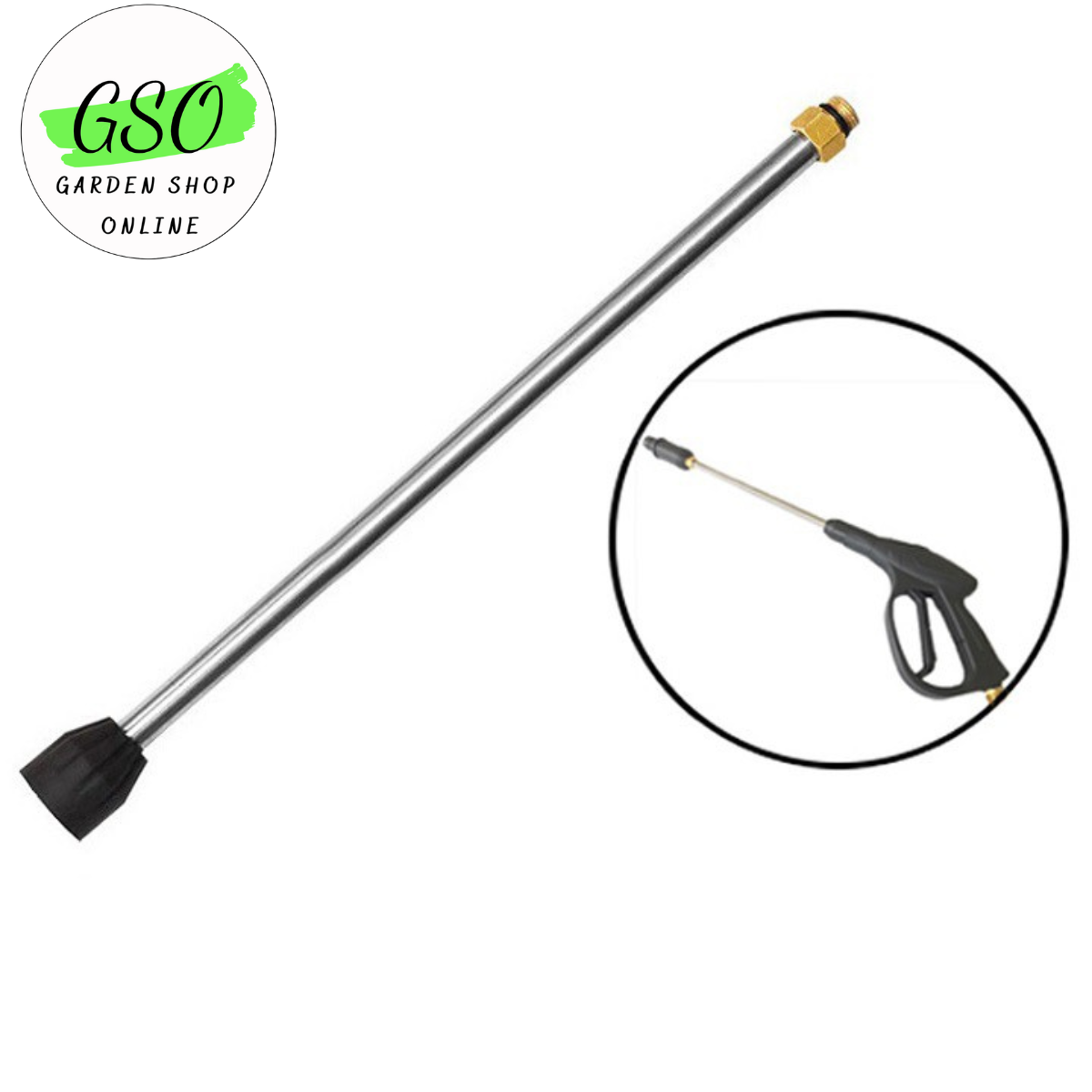 Ống nối dài súng rửa xe áp lực cao của máy xịt rửa áp lực - cần xịt rửa xe thanh nối dài - Dài 35cm