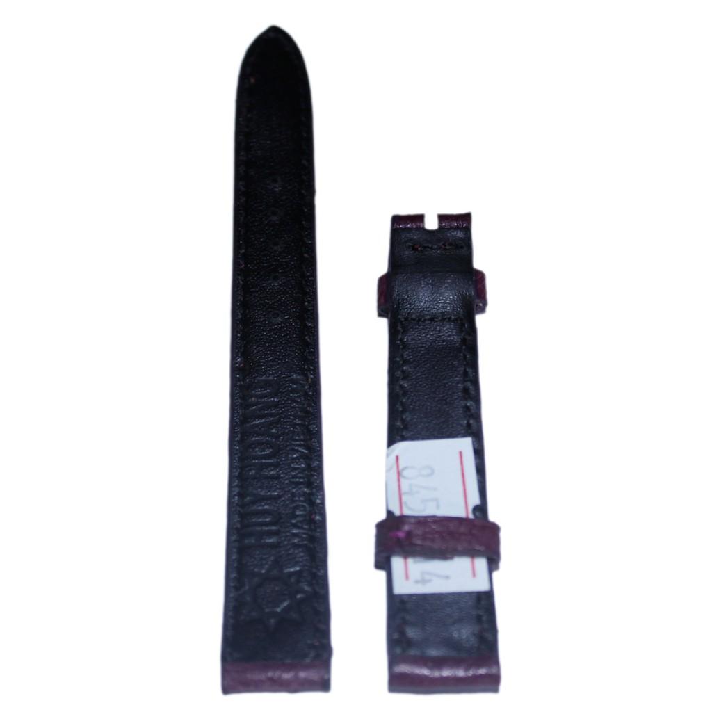 HC8457 - Dây đồng hồ Huy Hoàng da đà điểu da bụng size 12,14 màu tím