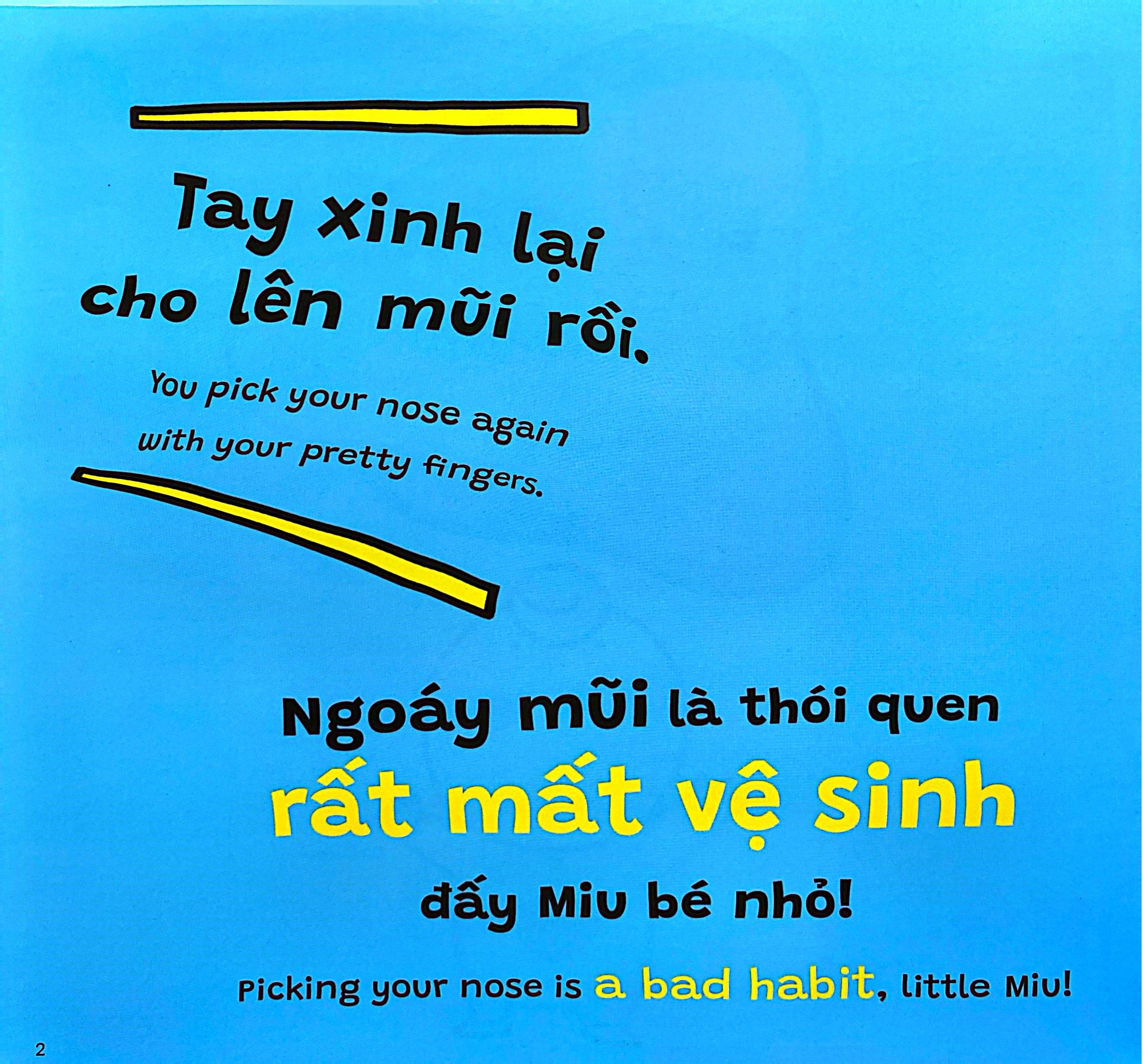Sách - Ehon Kĩ Năng Sống - Miu Bé Nhỏ - Tập 49 - Đừng Ngoáy Mũi Nhé!