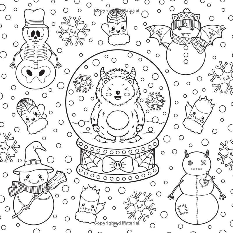 Sách ngoại văn: The Creepy Cute Goth Coloring Book