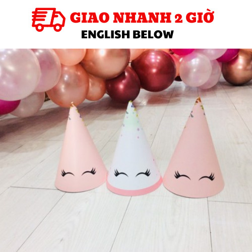 Nón sinh nhật kỳ lân cho bé Unicorn - Birthday hat upkp04