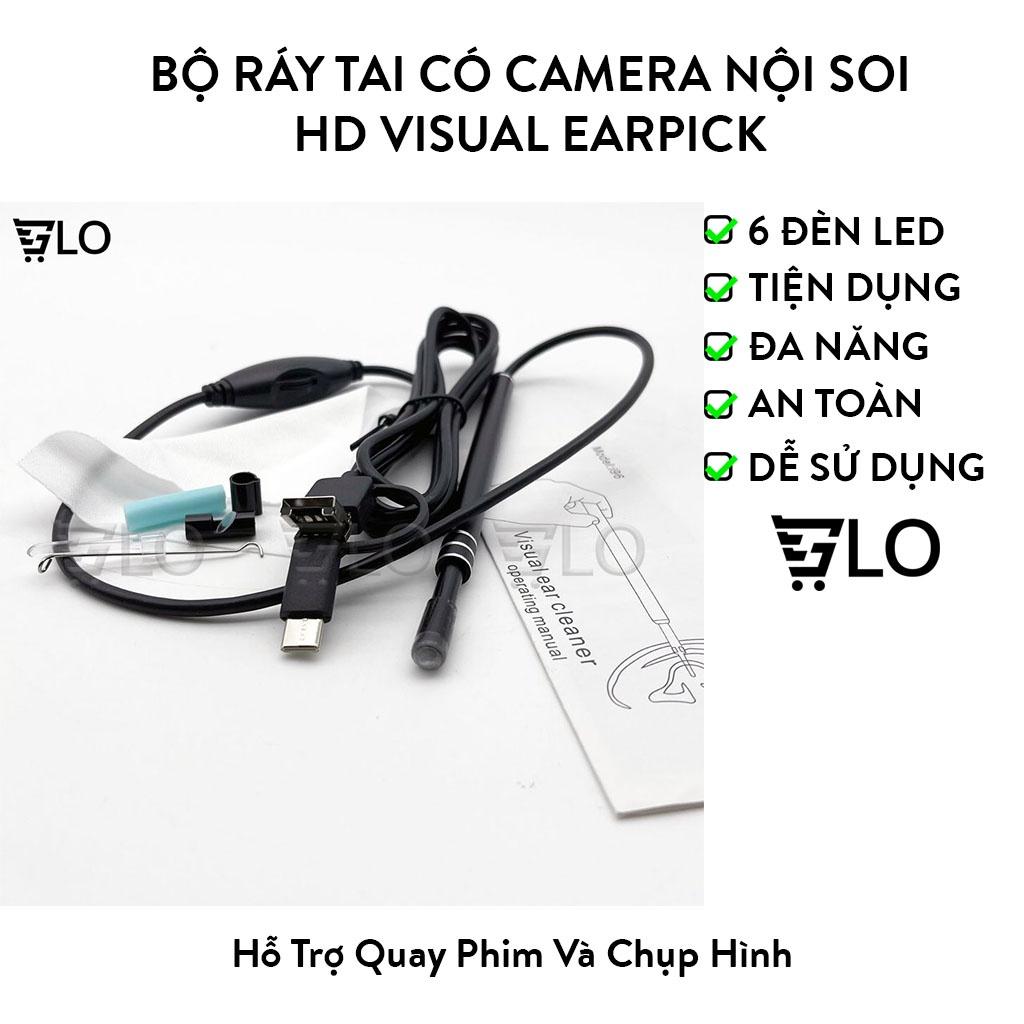 Bộ Ráy Tai Có Camera Nội Soi HD Visual Earpick Cho Máy Tính Và Điện Thoại