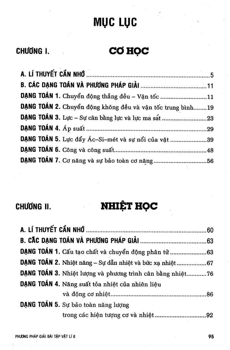 Phương Pháp Giải Bài Tập Vật Lý 8