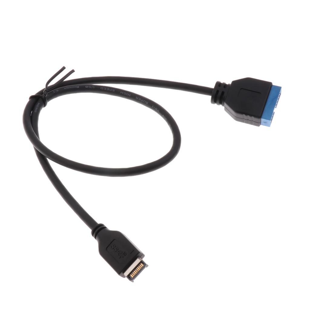 USB 3.1 Bảng Điều Khiển Phía Trước Đầu Ra USB 3.0 20Pin Đầu Nối Dài Bền