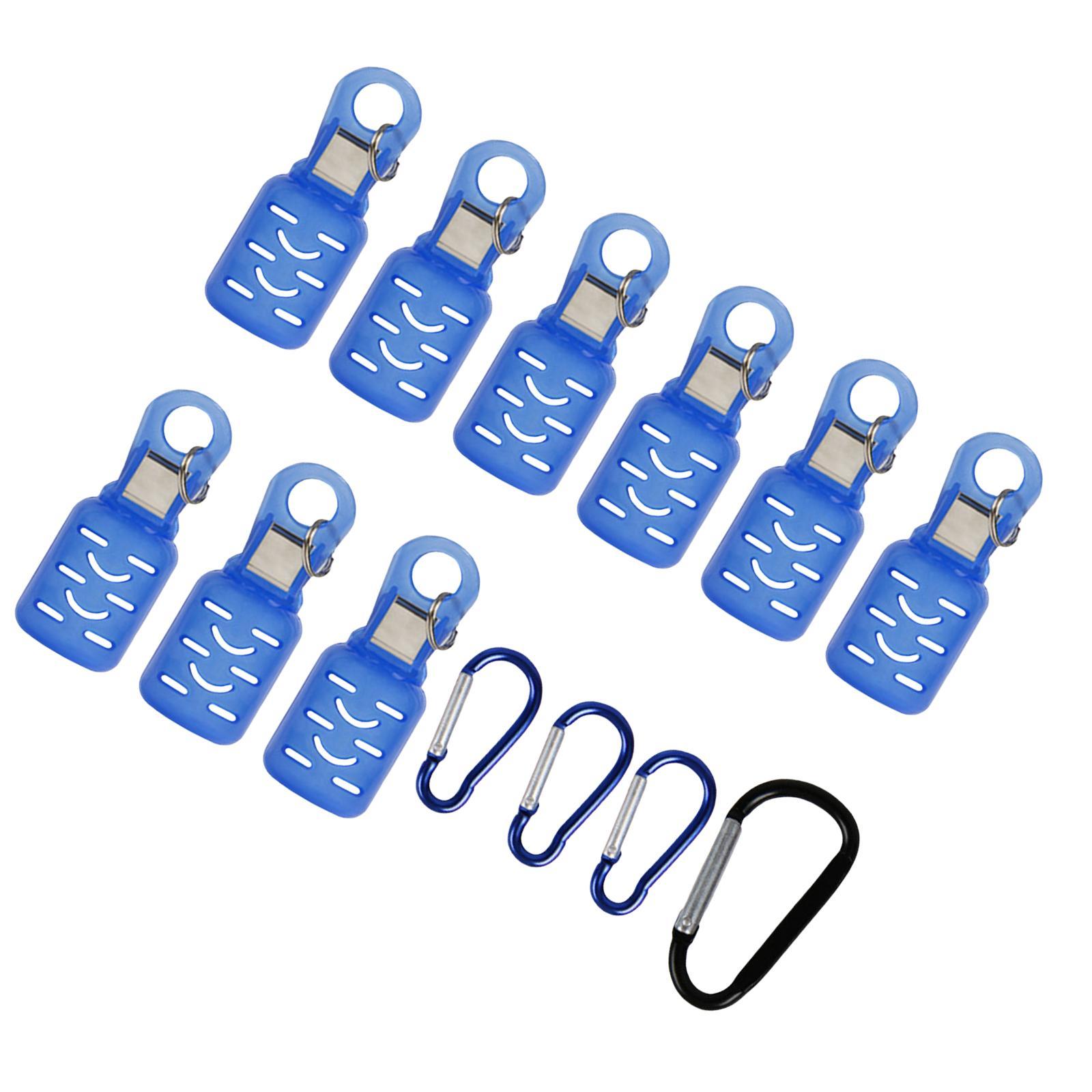 9Pcs Fishing Squid Hooks Cover Fishing Jigs Lure Covers with 4 Carabiners Umbrella Hooks Cover Strong Hooks  Fishing Tackle Tools
