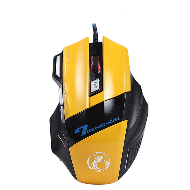 X7 3200DPI / 5500 DPI Chuột Chơi Game CF 7 Nút Thở Ánh Sáng Chuyên Nghiệp Trò Chơi Công Thái USB Có Dây chuột Chơi Game