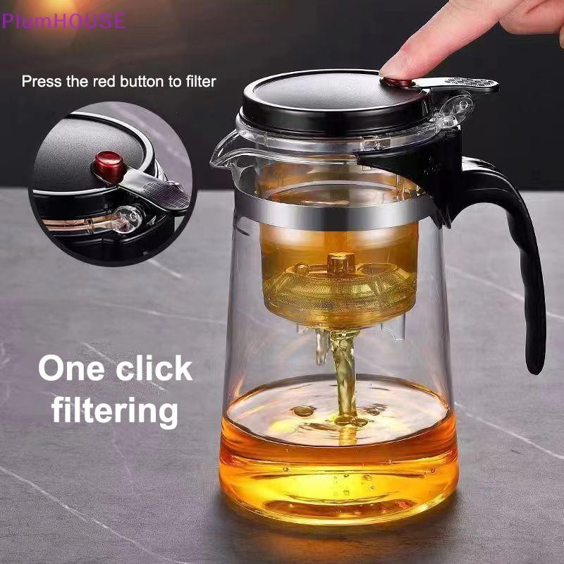 Ấm Pha Trà Thủy Tinh Có Lõi Lọc, Dung Tích 1.8L Chịu Nhiệt Tốt - Hàng Nhập Khẩu Bình Pha Trà, Cafe Có Lõi Lọc Hàng Cao Cấp