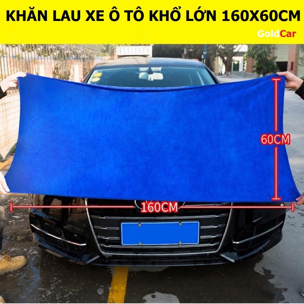 Khăn lau xe hơi loại lớn 160 x 60cm không rụng bông hàng dày dặn hút nước tốt