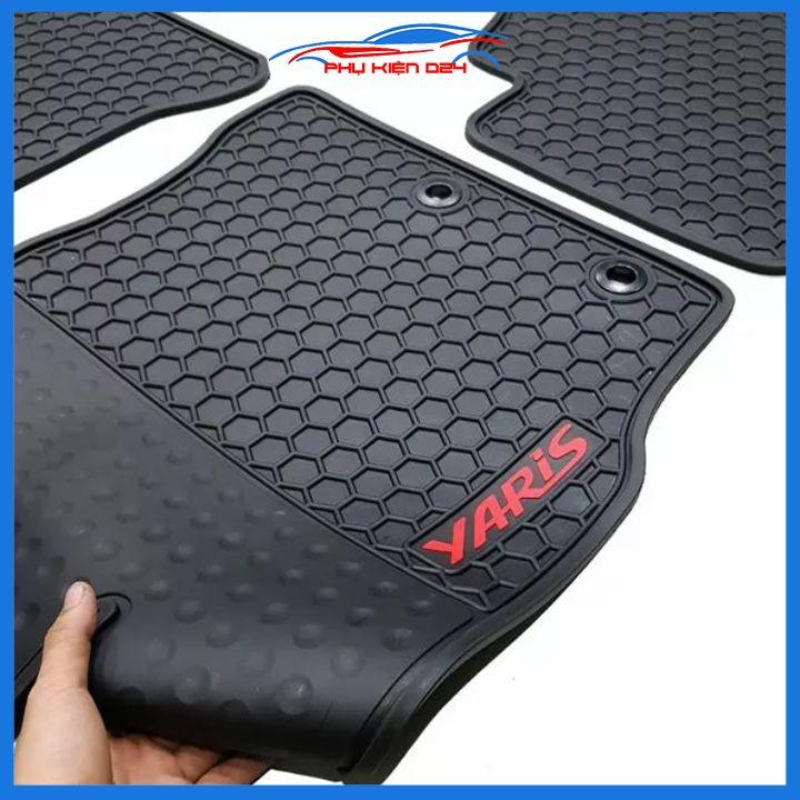 Lót sàn ô tô cao su Yaris 2014-2015-2016-2017-2018-2019-2020-2022 không mùi chống trơn trượt