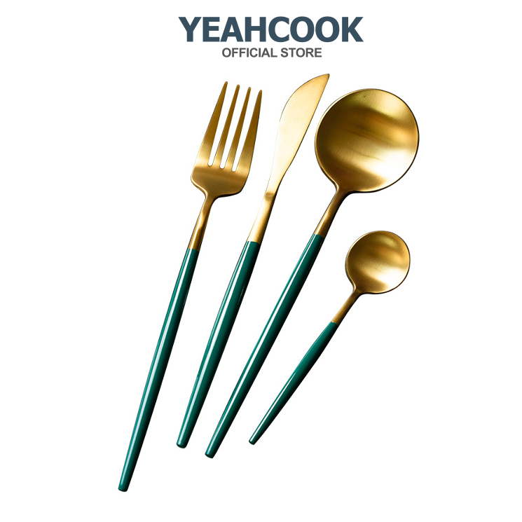 Bộ dao dĩa ăn bít tết cao cấp Yeahcook