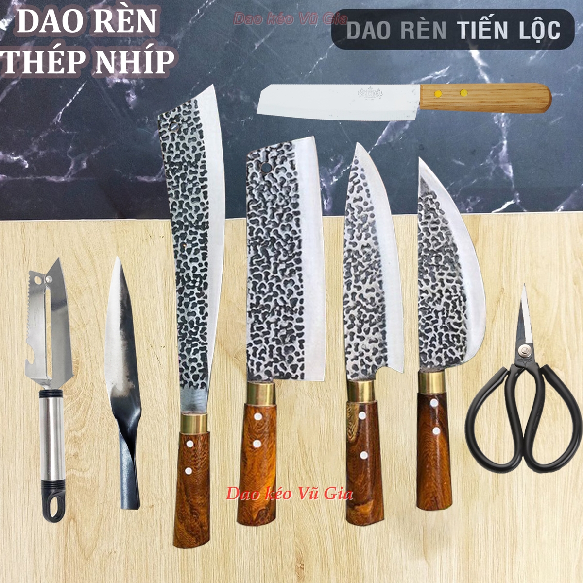 Bộ dao thép nhíp ô tô 8 con