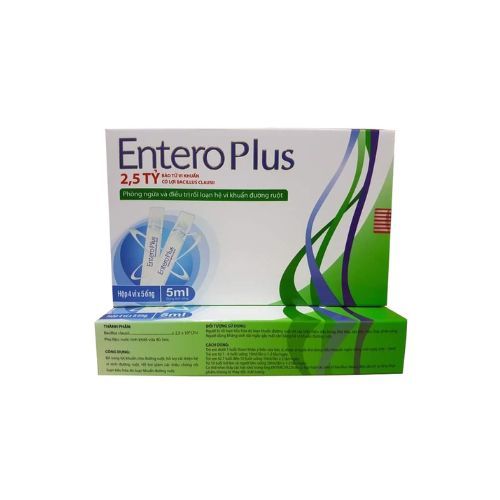 Men tiêu hóa vi sinh cho bé Entero Plus lợi khuẩn, kích thích tiêu hóa giảm đau bụng táo bón – Hộp 20 ống