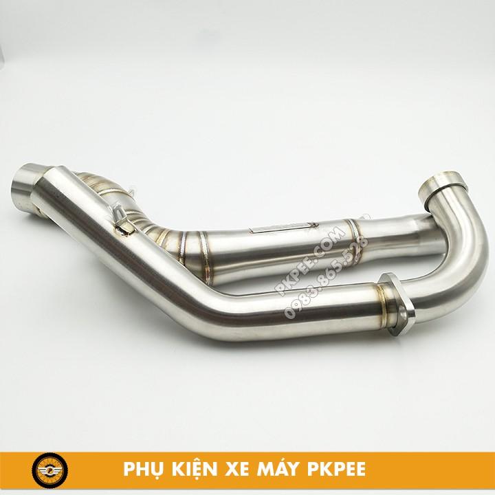 Cổ Pô Tăng R8 Racing 2 Khúc Exciter 150, MX King, Y15ZR Bảo Hành Chất Liệu Inox 304 100% Không Bị Sét