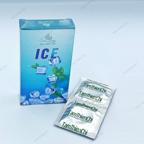 Bao cao su Siêu mỏng mát lạnh Tâm Thiện Chí ICE túi 10 chiếc