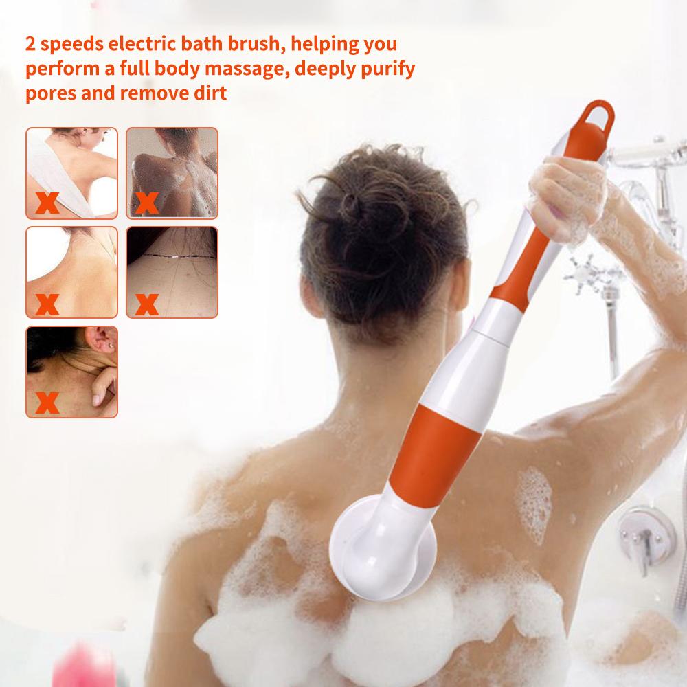 4 Trong 1 Chống Nước Điện Bàn Chải Cọ Đa Năng Cơ Thể BrushCleansing Bàn Chải Massage Lưng Scrubbe Tắm Bàn Chải