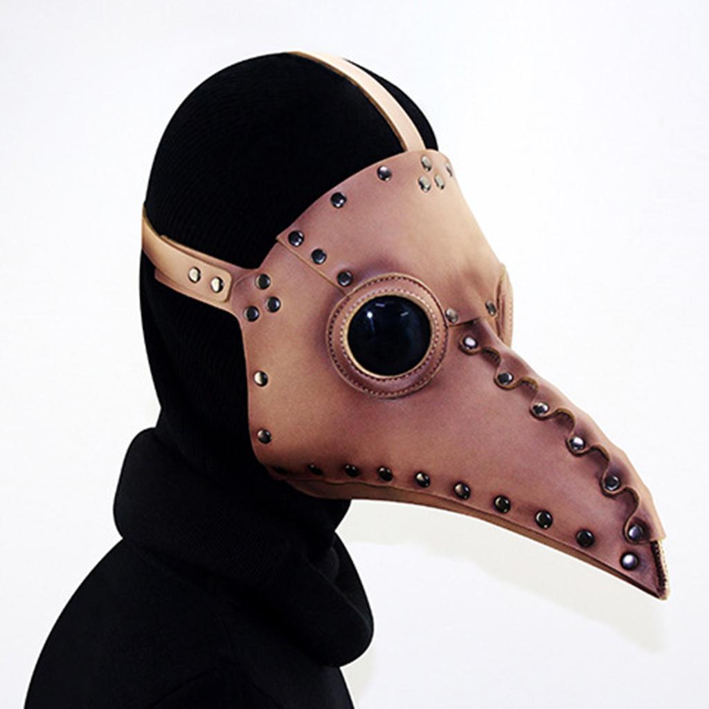 Plague  Bird Long Nose Beak PU Leather Steampunk Halloween Mask