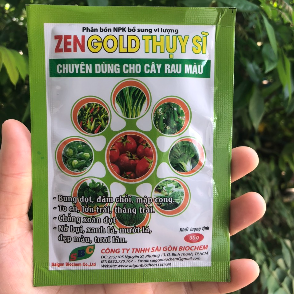 Phân bón NPK zengold Thụy Sỹ- Chuyên dùng cho cây rau màu