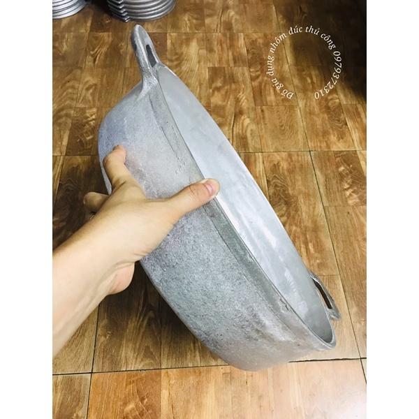 Chảo gang đúc đáy bằng cỡ lớn đk 50cm