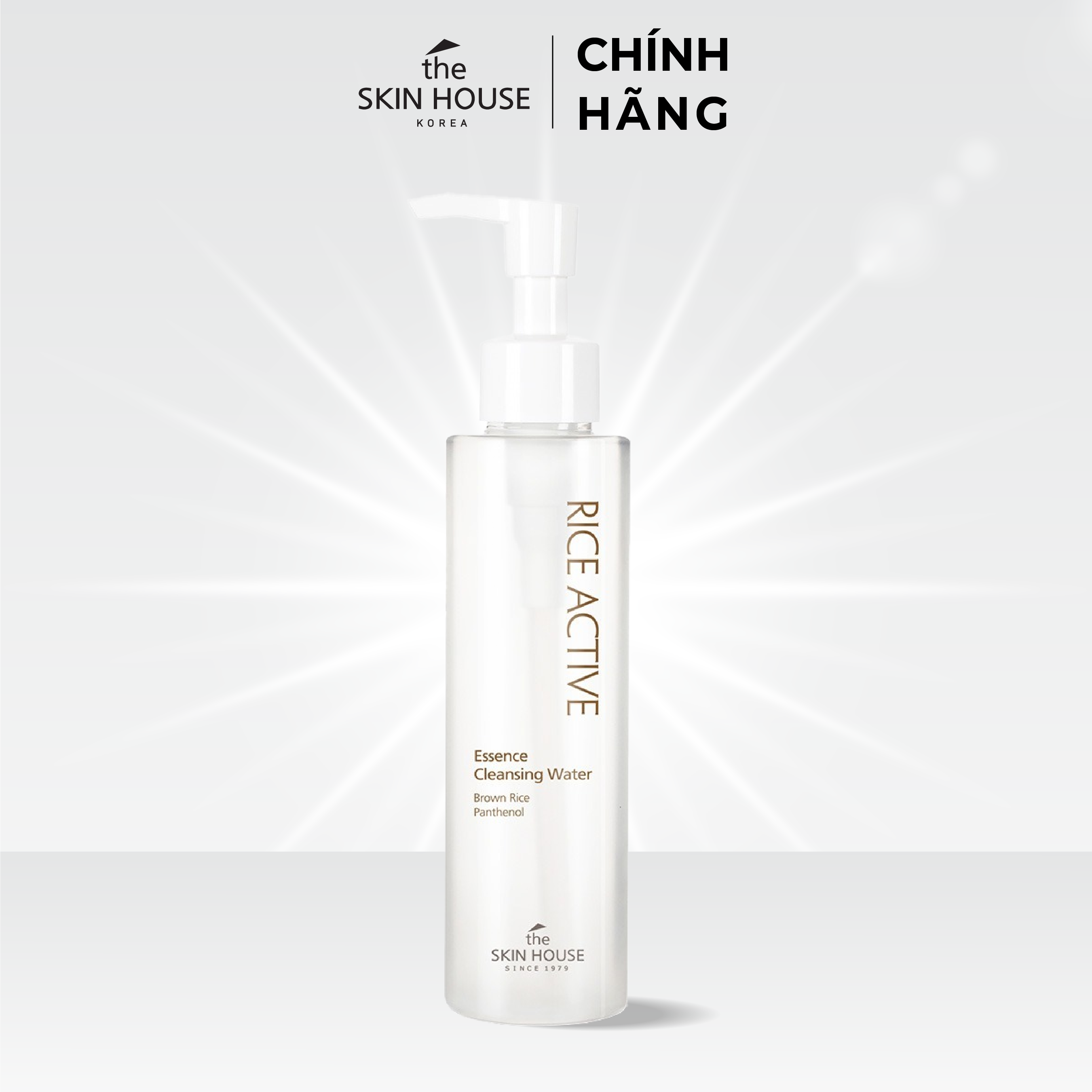 T67 Nước tẩy trang mầm gạo sạch, sáng da RICE ACTIVE CLEANSING WATER - The Skin House