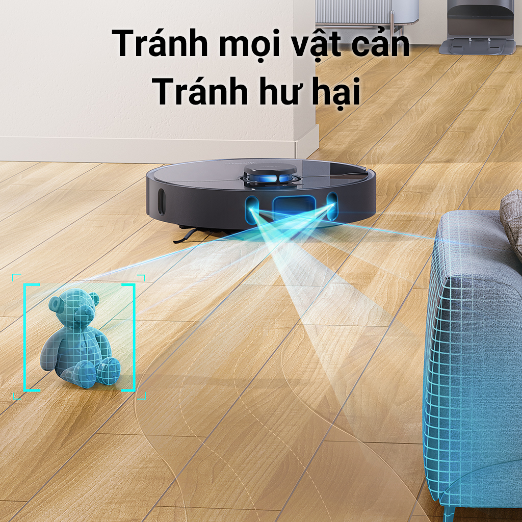 Robot hút bụi, lau sàn thông minh Dreame Bot Z10 Pro - Lực Hút