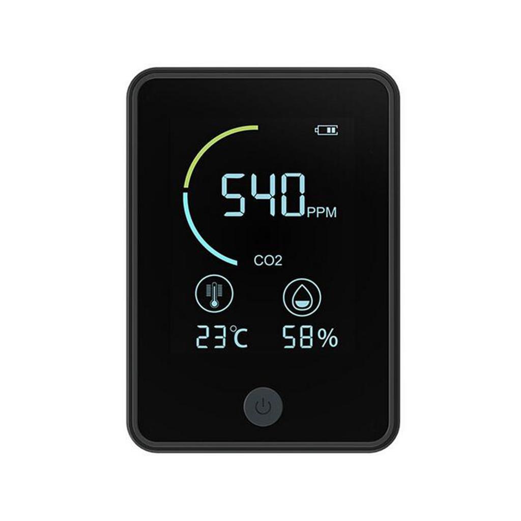 Portable Indoor Air Quality Monitor Air Quality Meters 1200MAh Intelligent Air Quality Sensor CO2 Monitor Accurate Carbon Dioxide Sensor 0-5000PPM