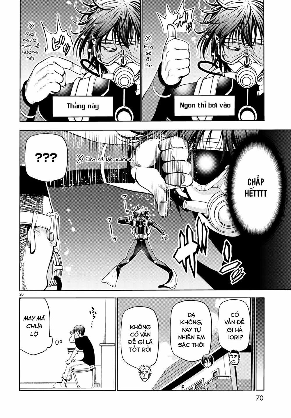 cô gái thích lặn - grand blue chapter 61 20