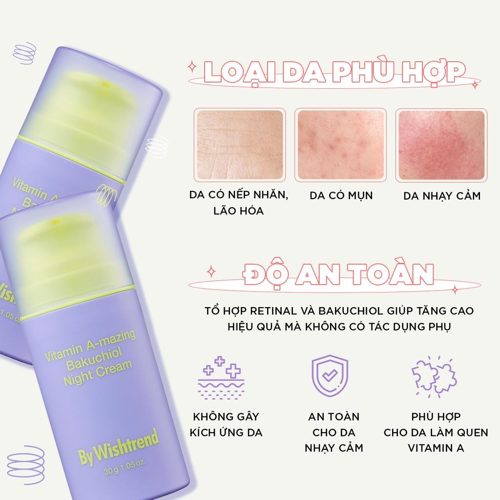 By Wishtrend Kem dưỡng da ban đêm Vitamin A-mazing Bakuchiol Night Cream 30g