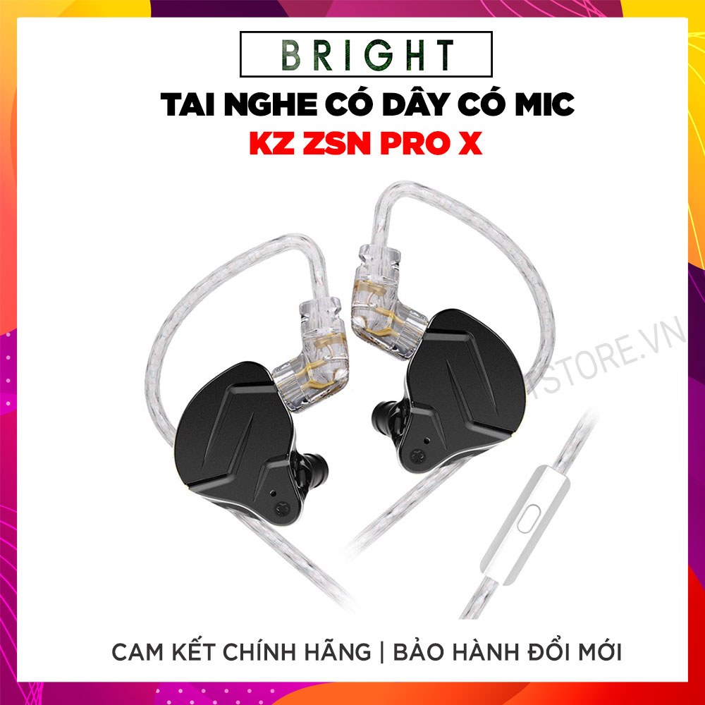 Tai nghe KZ ZSN Pro X - Bản nâng cấp tốt hơn, đẹp hơn có micro - Hàng chính hãng