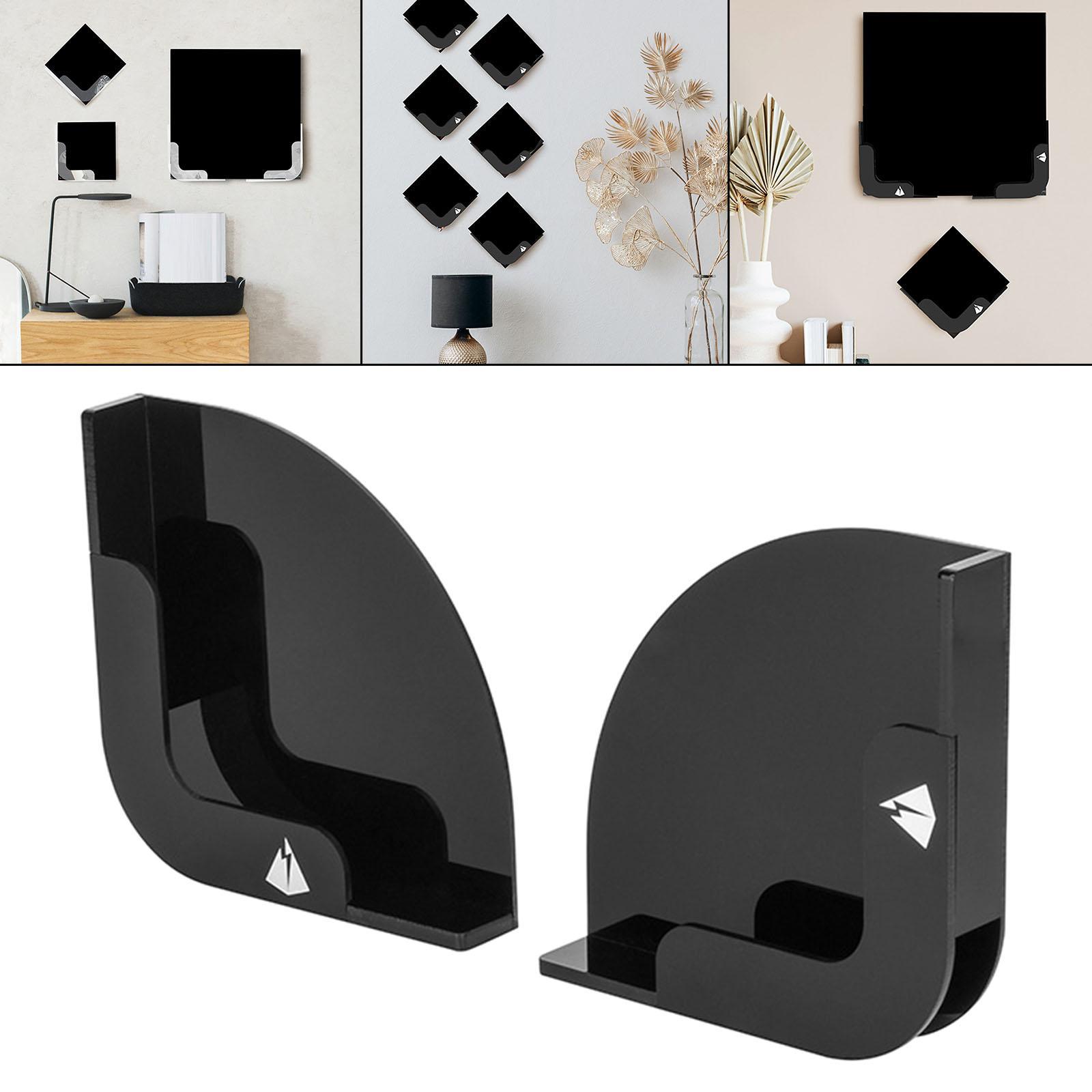 2Pcs Wall Mount Media Display Rack Holder Rack Stand Disk Case Display