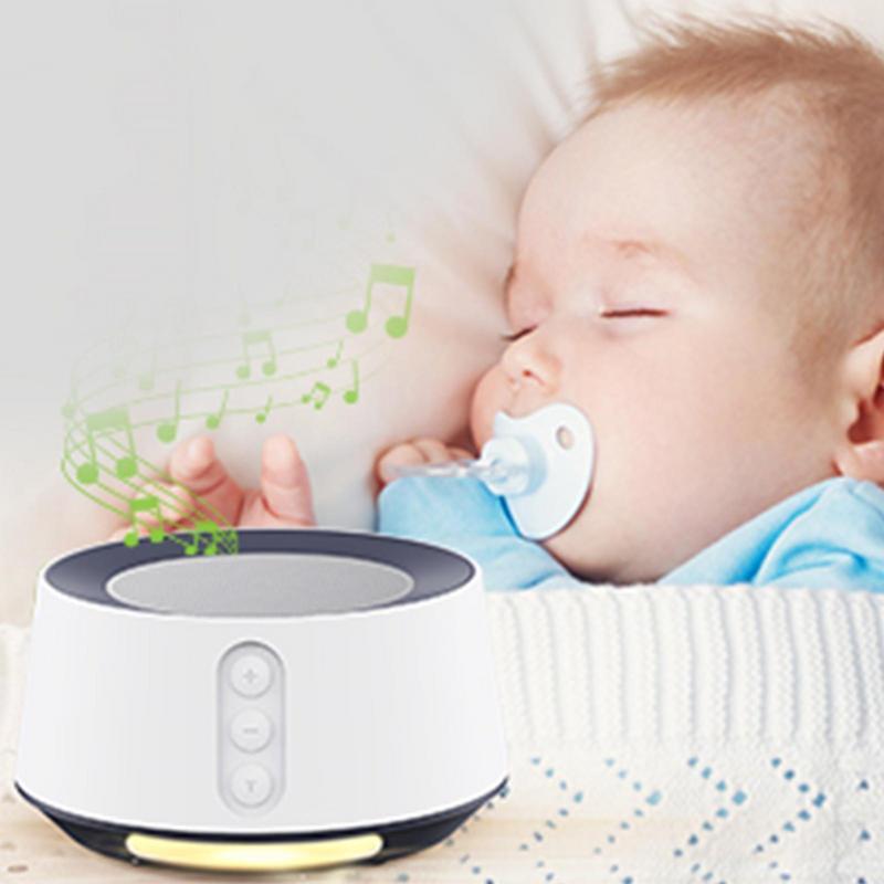 Baby White Noise Machine Máy âm thanh có thể sạc lại USB Ngủ êm dịu Thư giãn cho trẻ em Người lớn Văn phòng Đồ chơi giáo dục sớm Màu sắc: Trắng