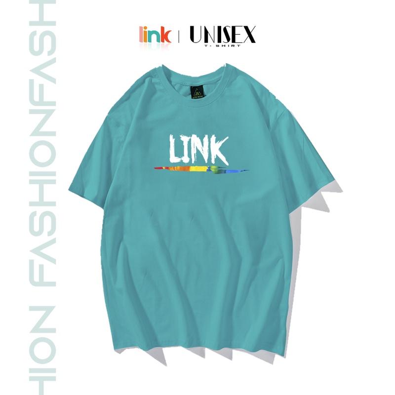 Áo phông nam nữ chữ thiết kế nhỏ xinh trước ngực dáng rộng unisex