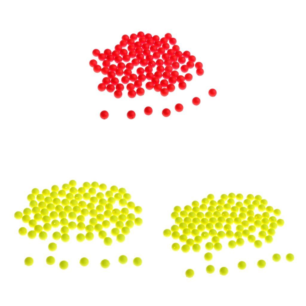 300x Soft EVA Foam 8.3mm Fishing Bobbers Floats Beads Strike Indicators Set